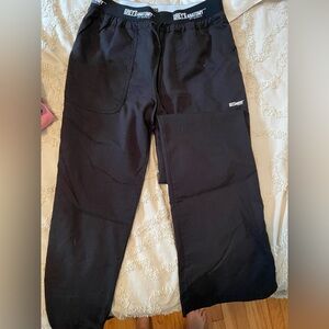 Greys anatomy straight leg scrub pants , black size XS